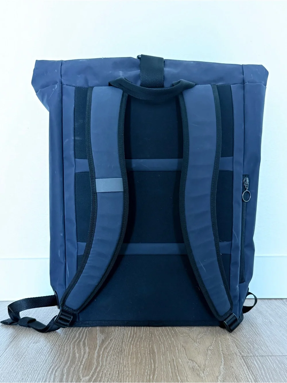 Rare Rapha Roll-Top Backpack - Navy x Hi Vis Pink